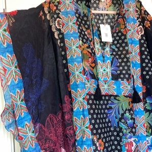 JOHNNY WAS Colorful Kimono
